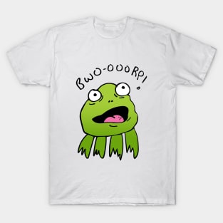 A FROG SAYING BWO-OOORP! (FROM MY BOOK GRANDMA GRUNT) T-Shirt